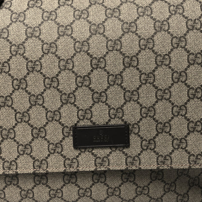 Gucci GG Plus Monogram Messenger Diaper Bag Dark Brown 9 of 13