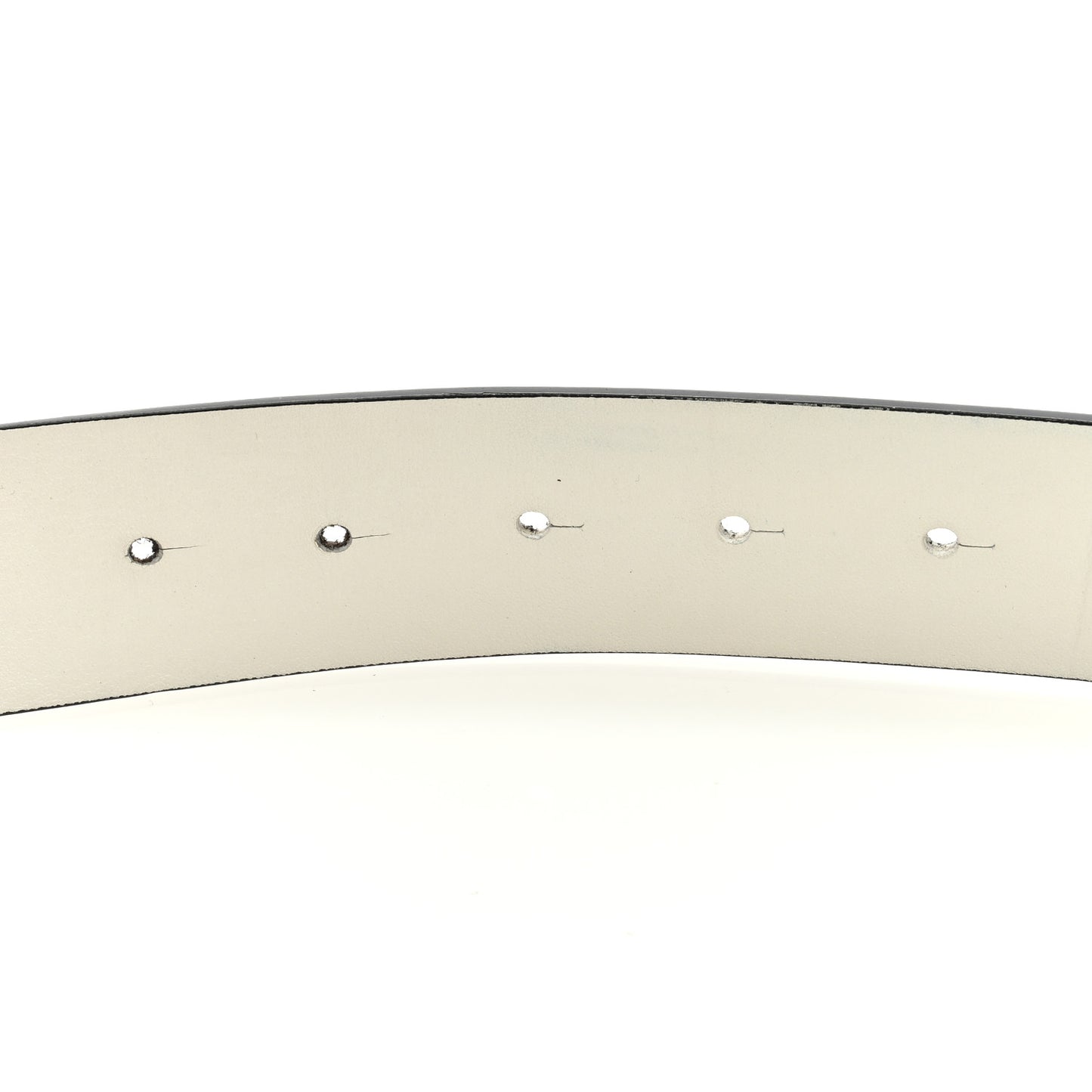 Calfskin Reversible CC Logo Belt 90 36 White Black