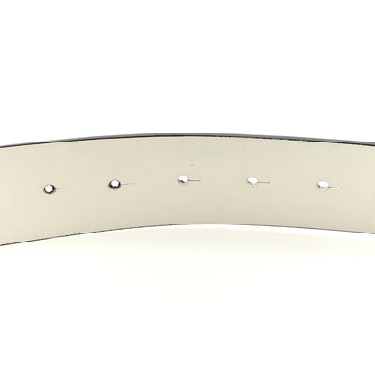 Chanel Calfskin Reversible CC Logo Belt 90 36 White Black 4 of 6