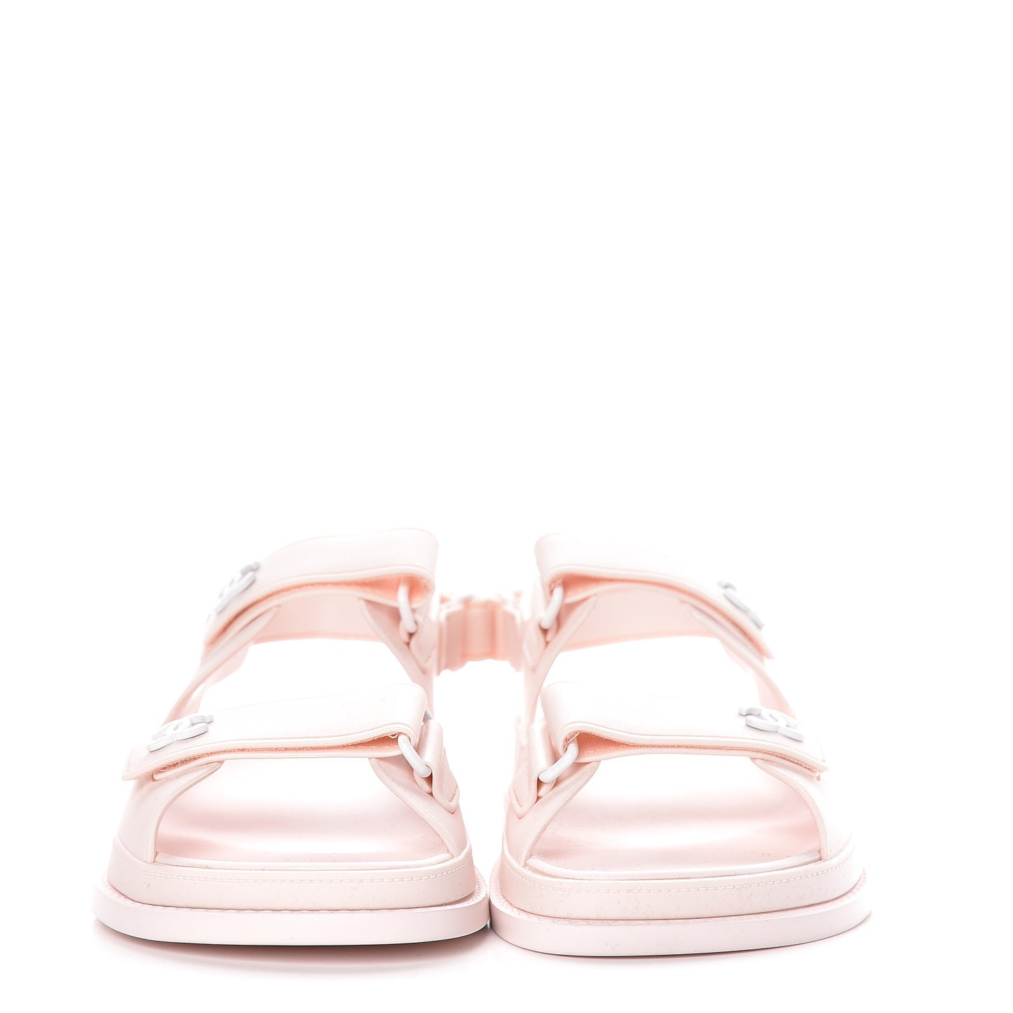 Rubber CC Flat Sandals 36 Pale Pink