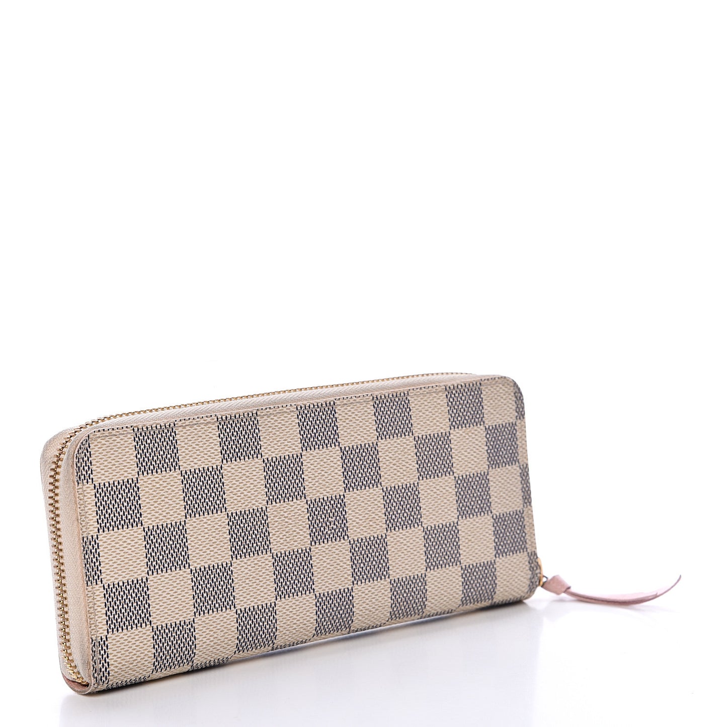 Damier Azur Clemence Wallet Rose Ballerine