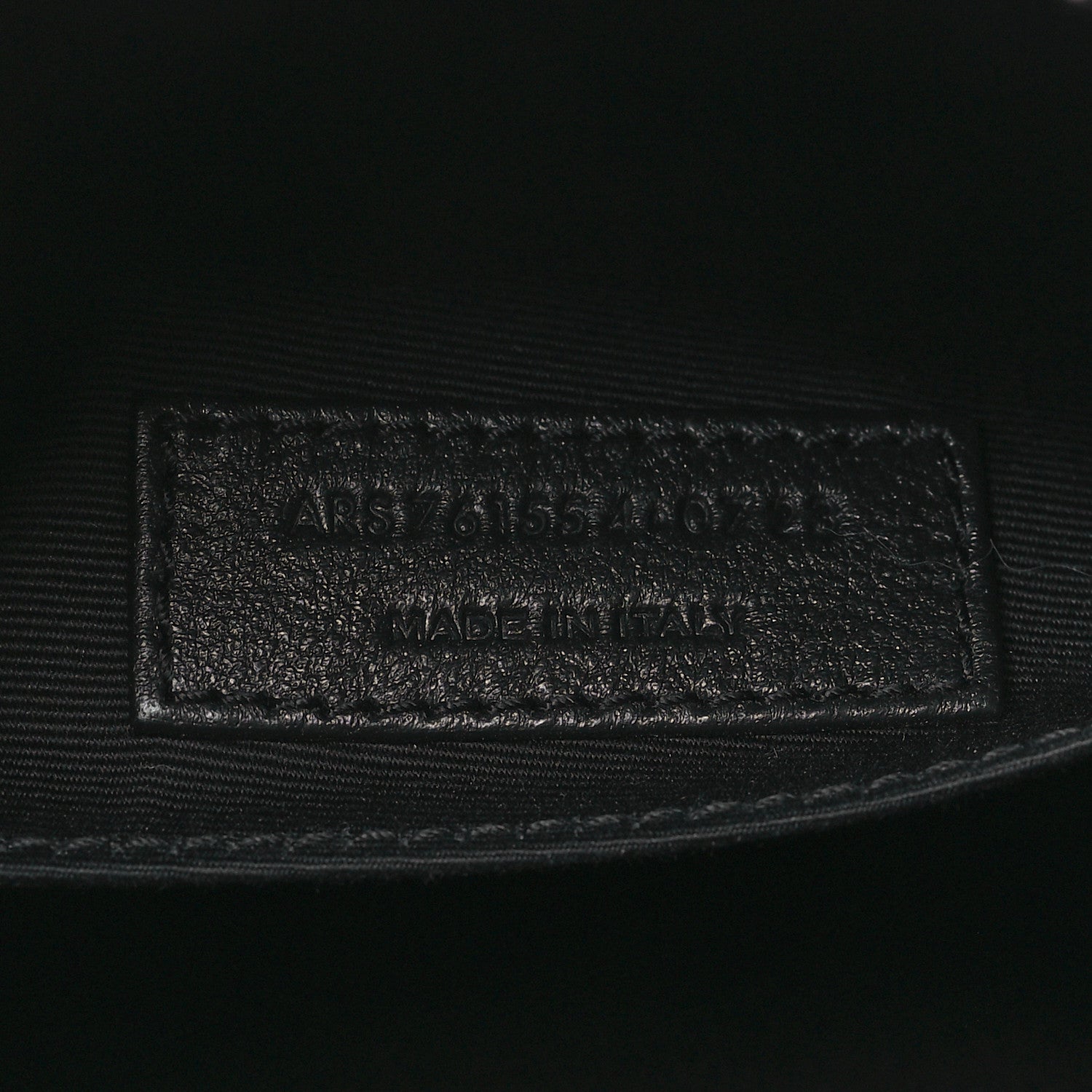 Saint Laurent Calfskin Matelasse Monogram Lou Camera Bag Black 7 of 10