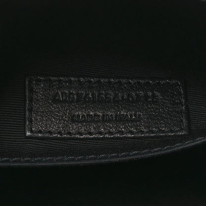 Saint Laurent Calfskin Matelasse Monogram Lou Camera Bag Black 7 of 10