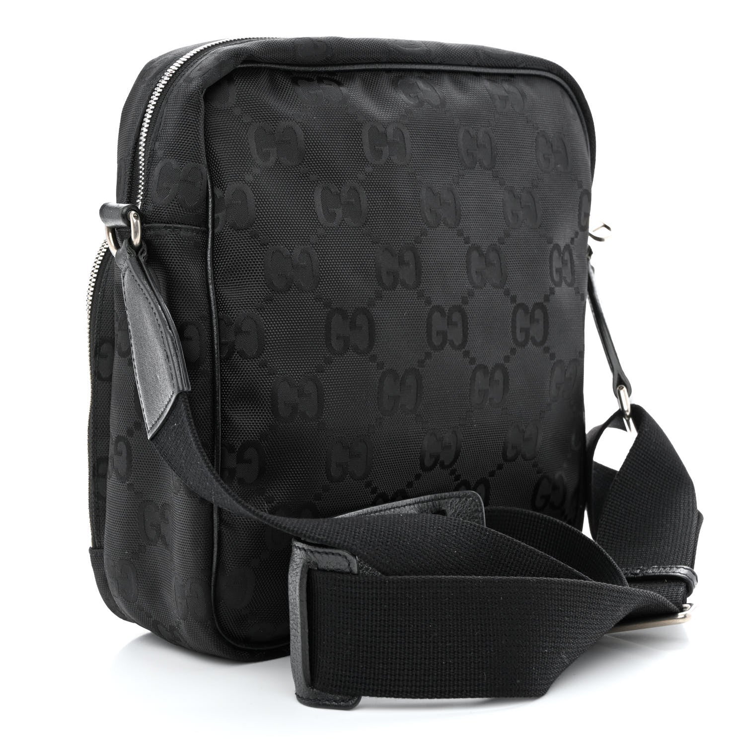 Gucci Econyl Nylon Monogram Off The Grid Messenger Black 3 of 13
