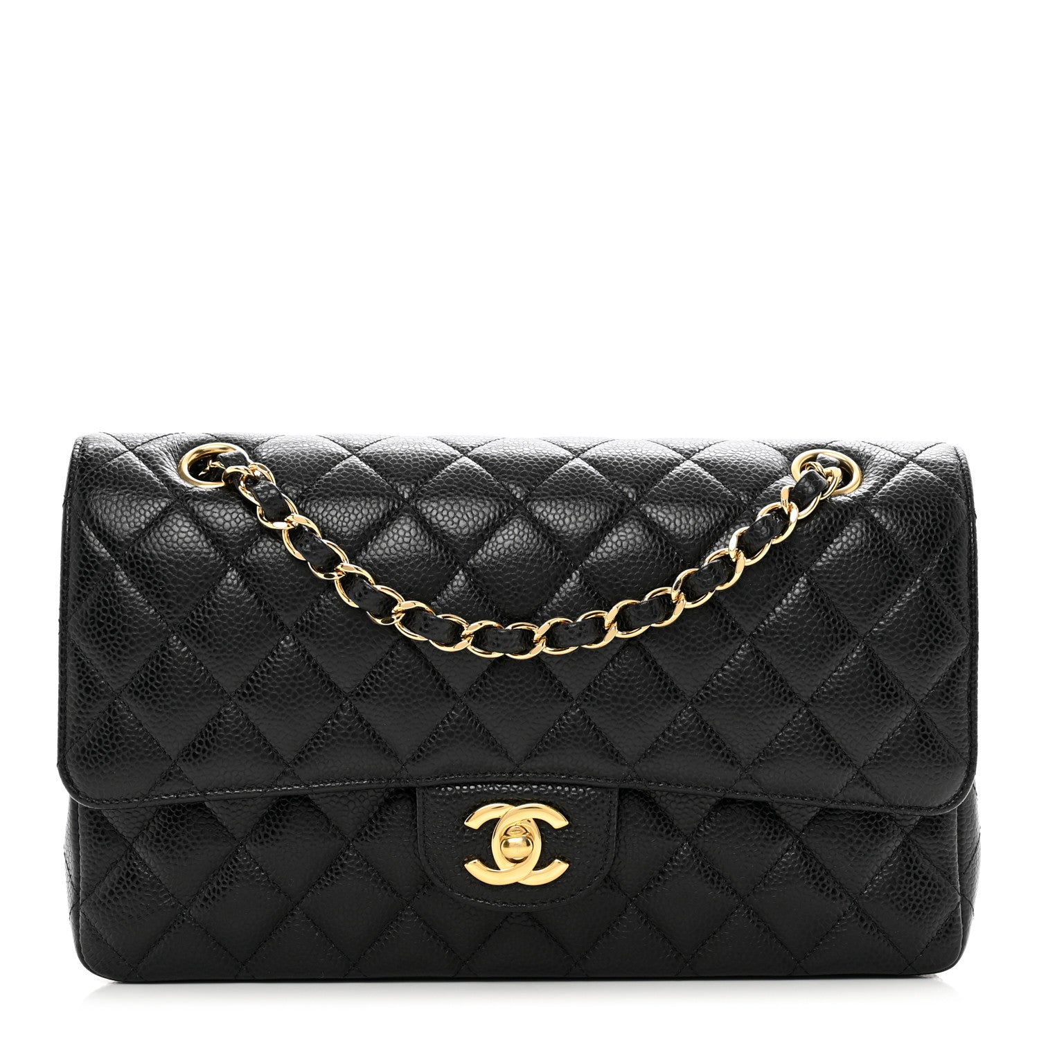 Chanel Caviar Quilted Medium Double Flap Black 1 of 9