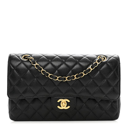 Chanel Caviar Quilted Medium Double Flap Black 1 of 9