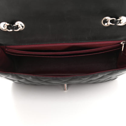 Chanel Lambskin Quilted Jumbo Single Flap Black 4 of 9
