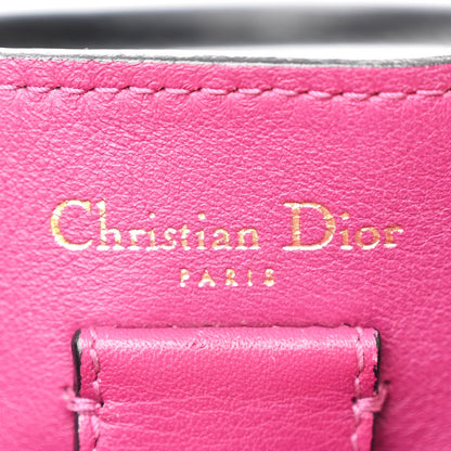 Christian Dior Bullcalf Small Diorissimo Tote Black Rose Indien 6 of 11