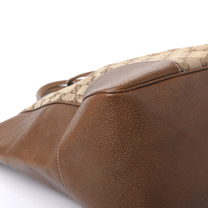 Gucci Monogram Medium Bree Zippered Tote Beige Tabacco 5 of 11