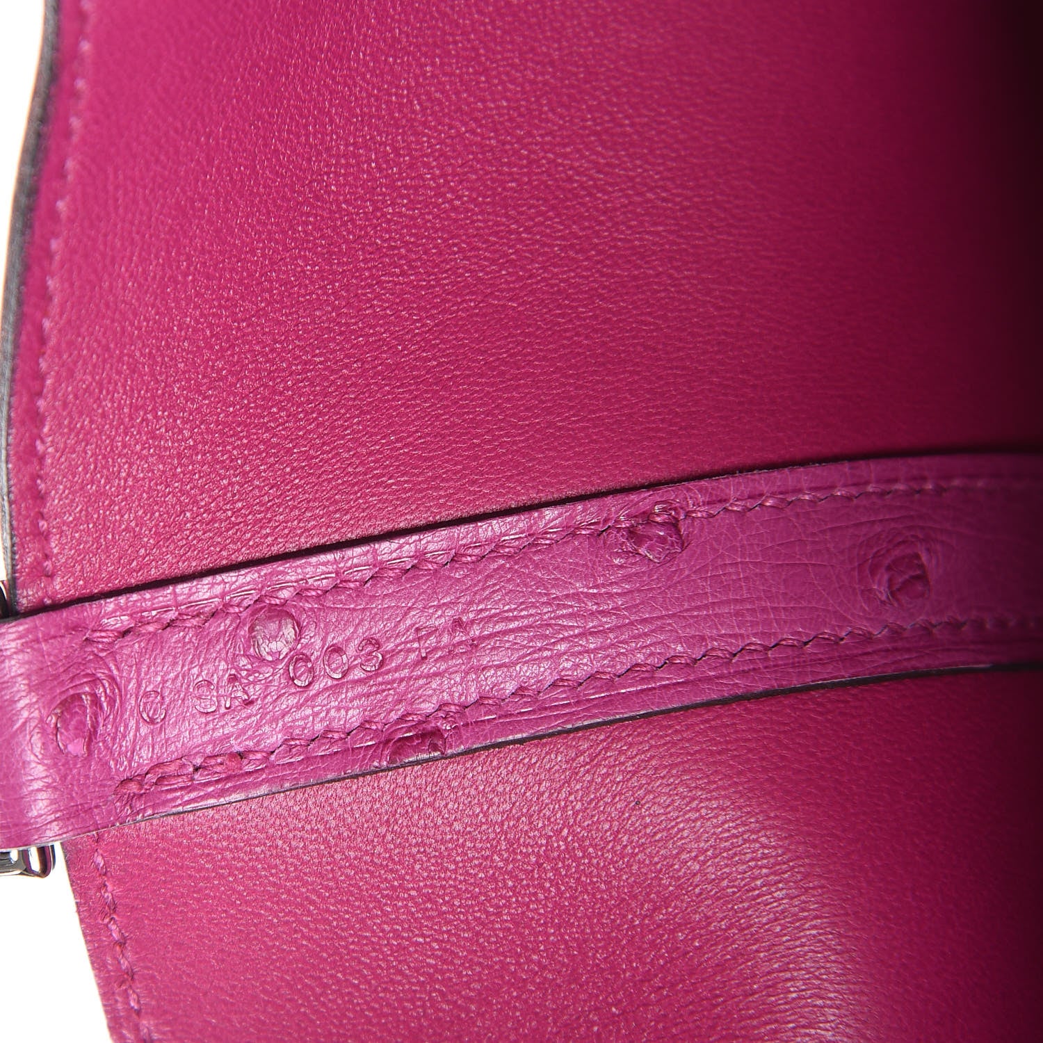 Hermes Ostrich Picotin Lock 18 Rose Pourpre 7 of 10