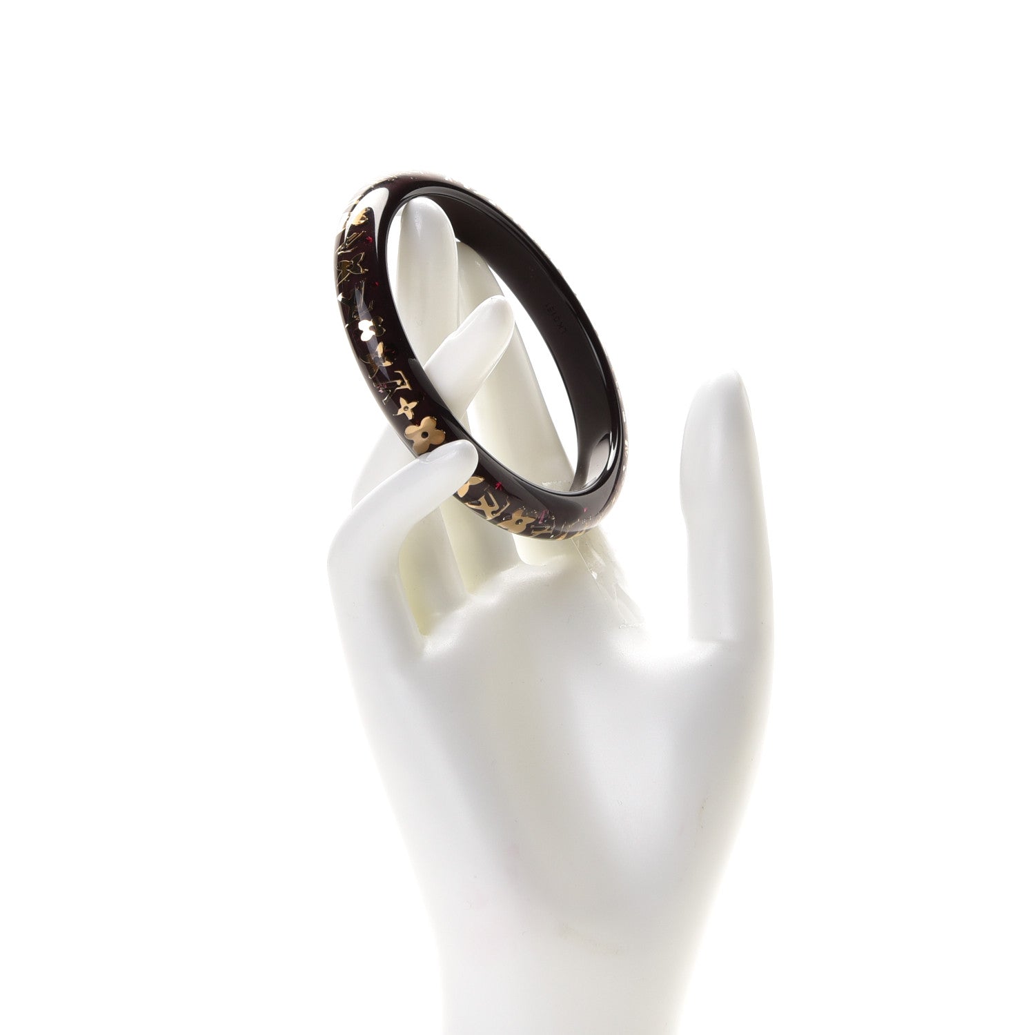 Louis Vuitton Resin Swarovski Medium Inclusion Bracelet PM Amarante 2 of 4