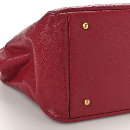 Chanel Caviar Quilted Grand Timeless Tote GTT Red 9 of 12