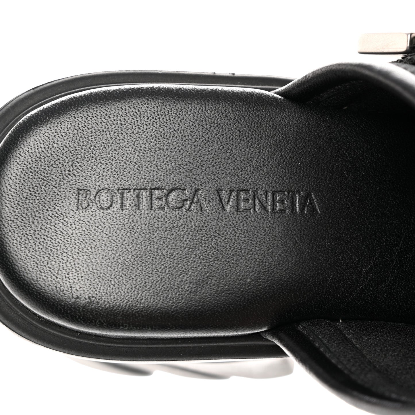 Nappa Flash 80mm Sandals 38 Black