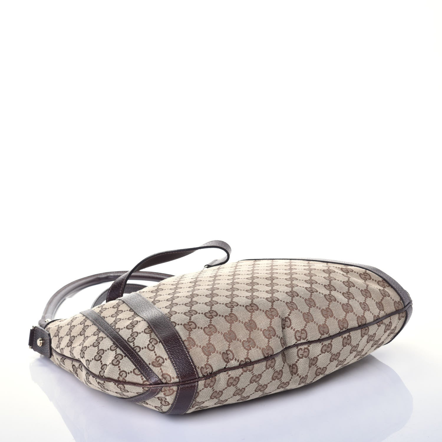 Gucci Monogram Medium Abbey Convertible Tote Dark Brown 5 of 10