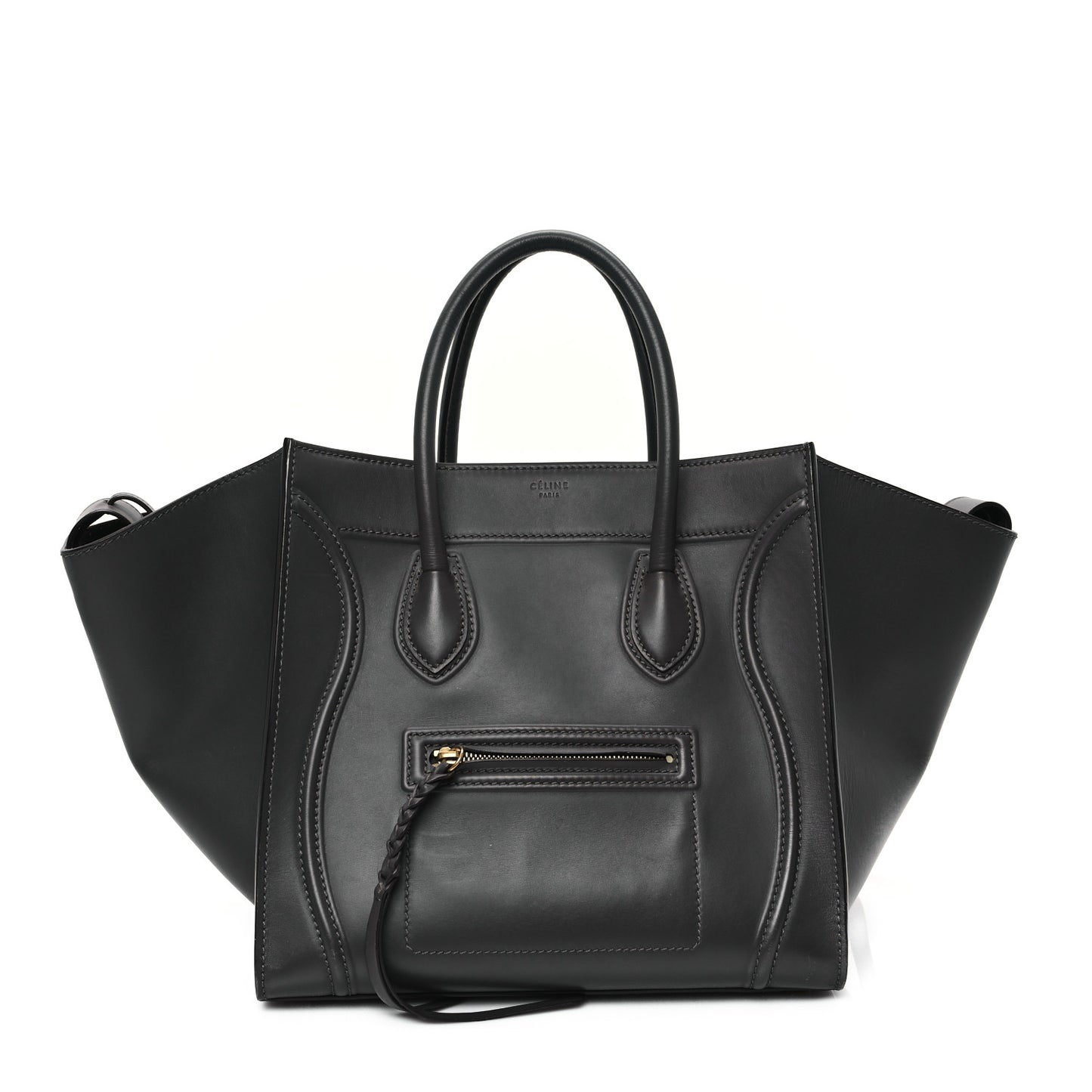 Smooth Calfskin Medium Phantom Luggage Grey