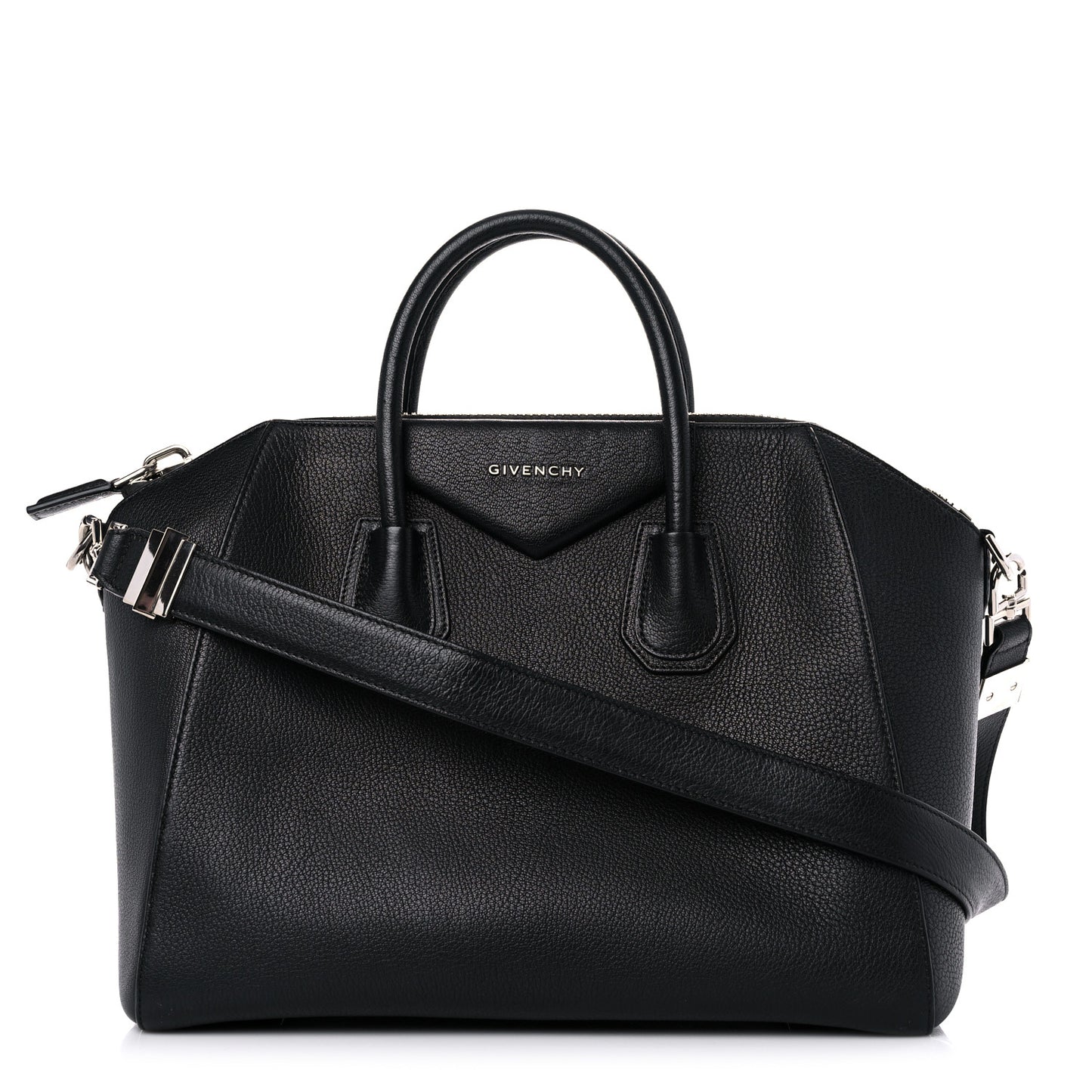 Sugar Goatskin Medium Antigona Black