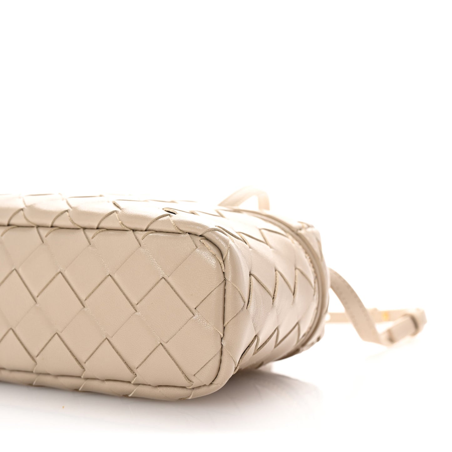 Calfskin Intrecciato Bang Bang Vanity Case Ecru