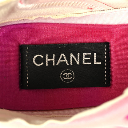 Chanel Calfskin Mesh Lycra Womens Logo Sneakers 40.5 White Pink 7 of 7