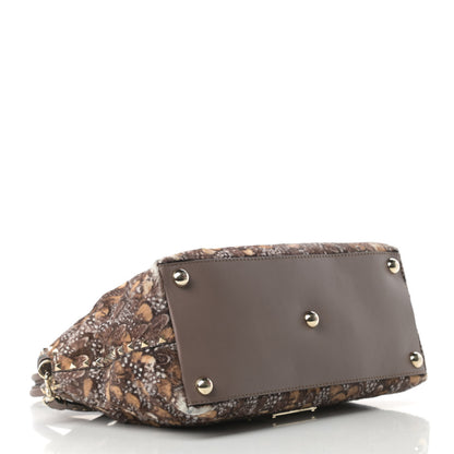 Valentino Garavani Calf Hair Feather Rockstud Dome Satchel 4 of 14