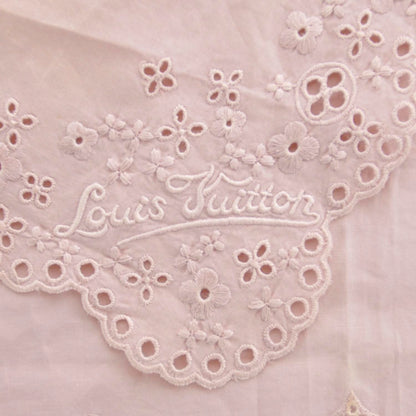 Louis Vuitton Embroidered Eyelet Bandana Scarf Pink 3 of 6