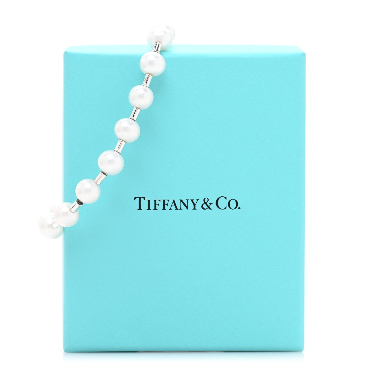 Tiffany Sterling Silver Pearl 7.5-8.5mm HardWear Bracelet 4 of 4