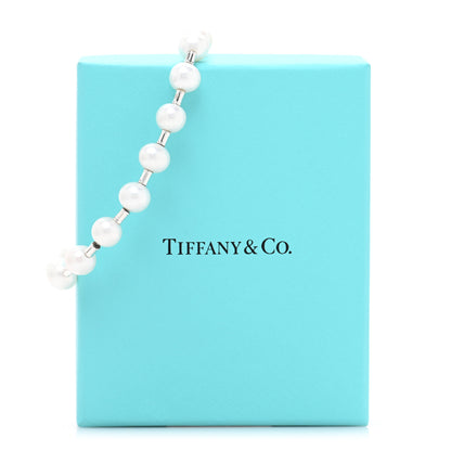 Tiffany Sterling Silver Pearl 7.5-8.5mm HardWear Bracelet 4 of 4