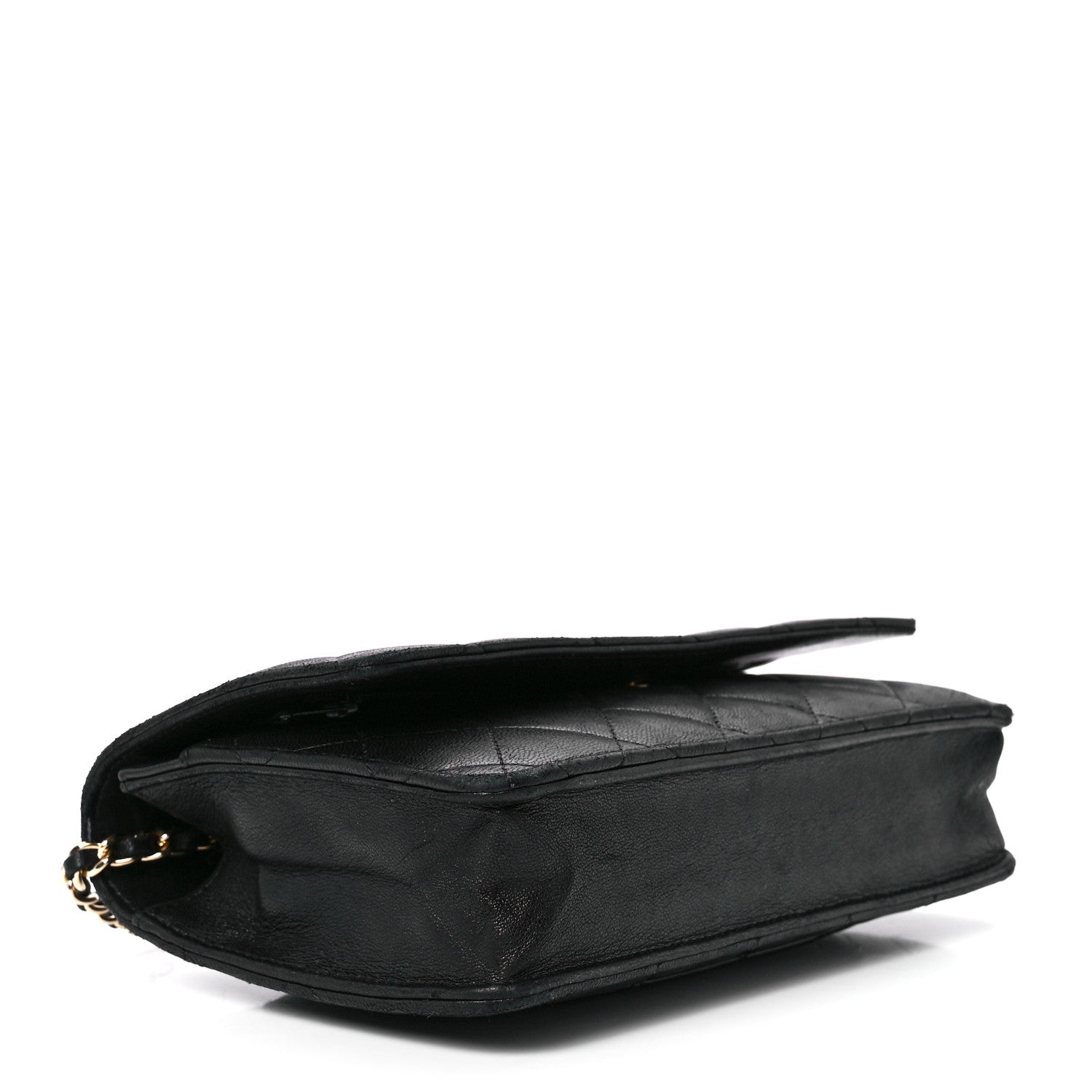 Chanel Lambskin Quilted Wallet On Chain WOC Black 4 of 12