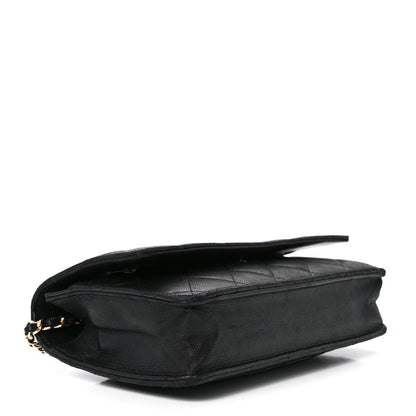Chanel Lambskin Quilted Wallet On Chain WOC Black 4 of 12