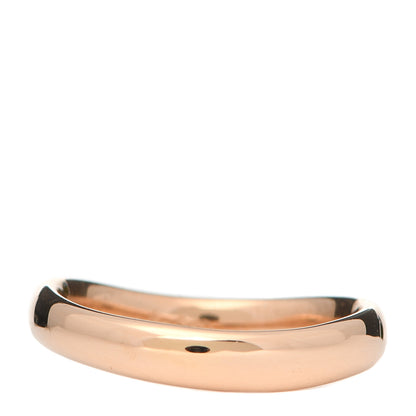 Tiffany 18K Rose Gold Diamond Elsa Peretti Open Heart Band Ring 45 3.5 5 of 8