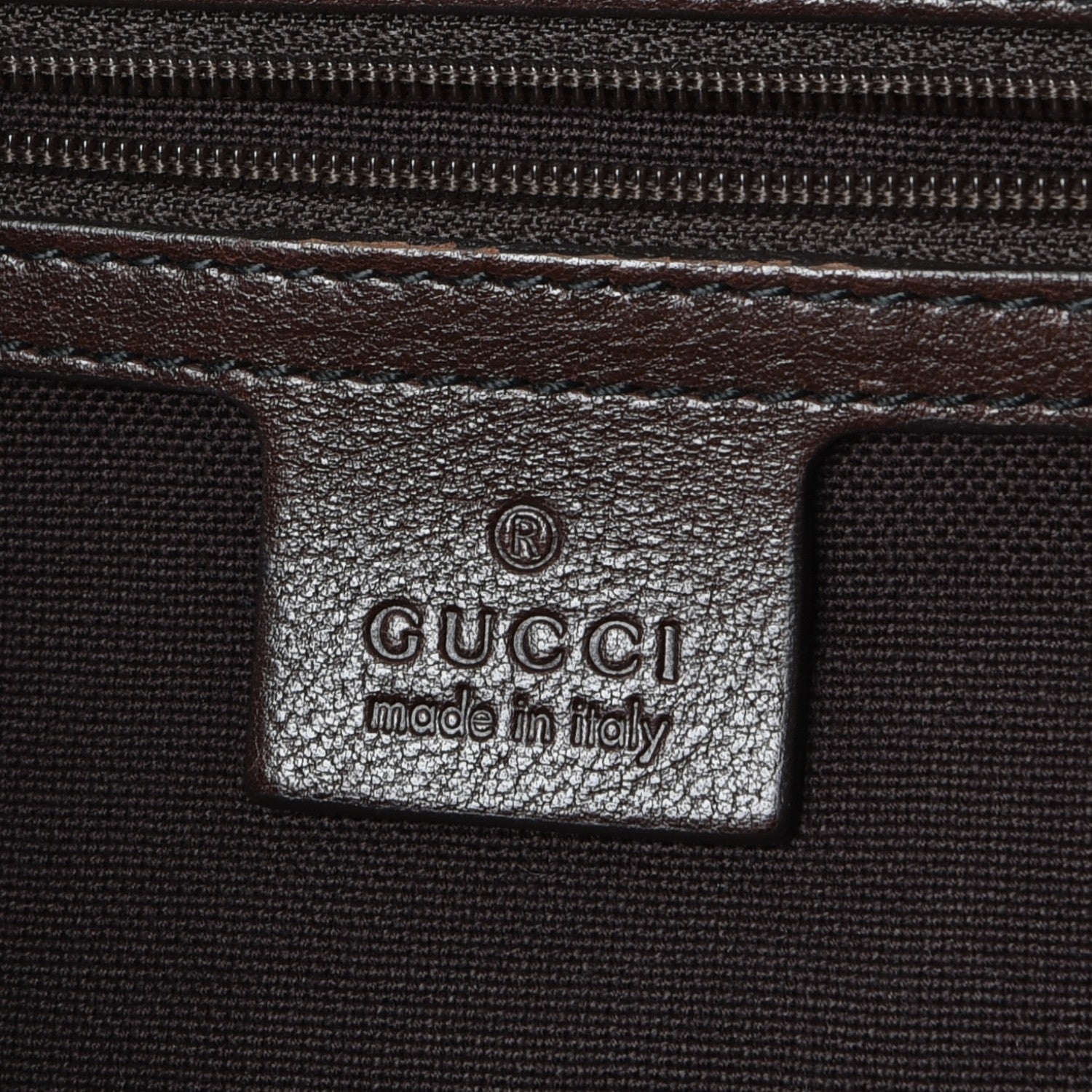 Gucci Crystal Monogram Medium Babouska Shopping Tote Dark Brown 6 of 7