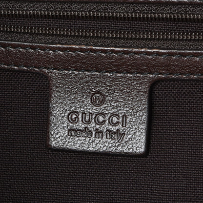 Gucci Crystal Monogram Medium Babouska Shopping Tote Dark Brown 6 of 7