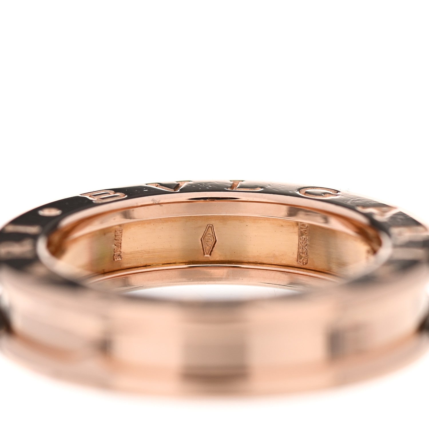 Bulgari 18K Rose Gold B.Zero1 One-Band Ring 51 5.75 5 of 5