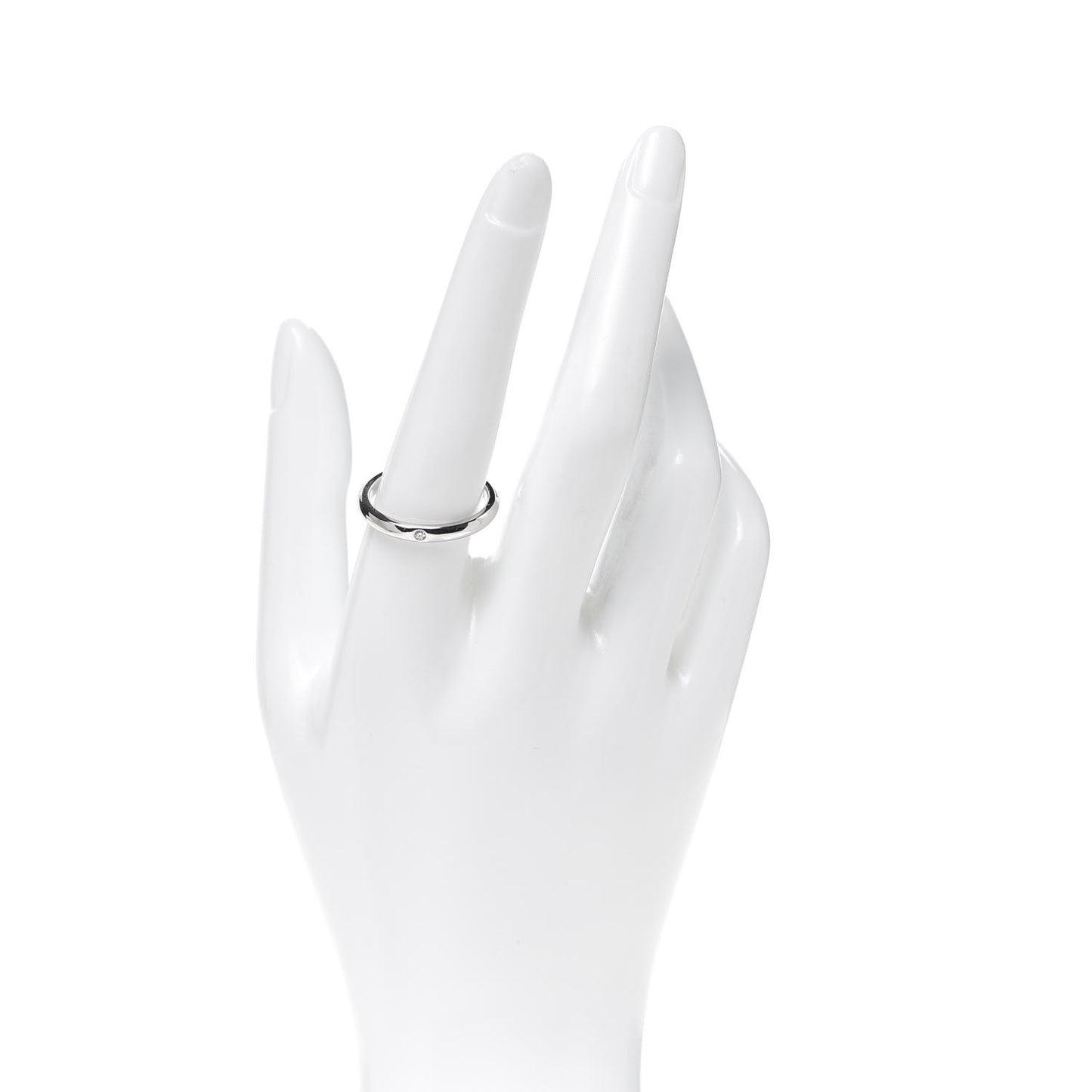 Platinum Diamond Elsa Peretti Band Ring 59 8.75