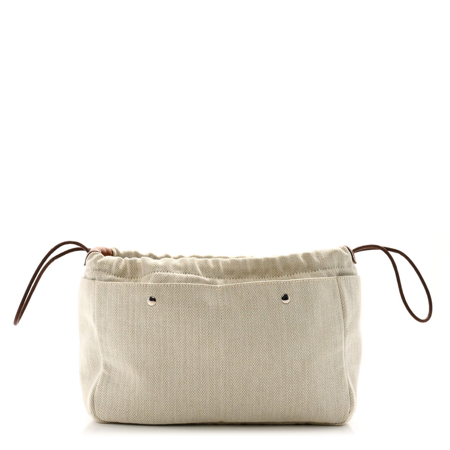 Hermes Canvas Barenia Fourbi 25 MM Pouch Naturel Fauve 1 of 14