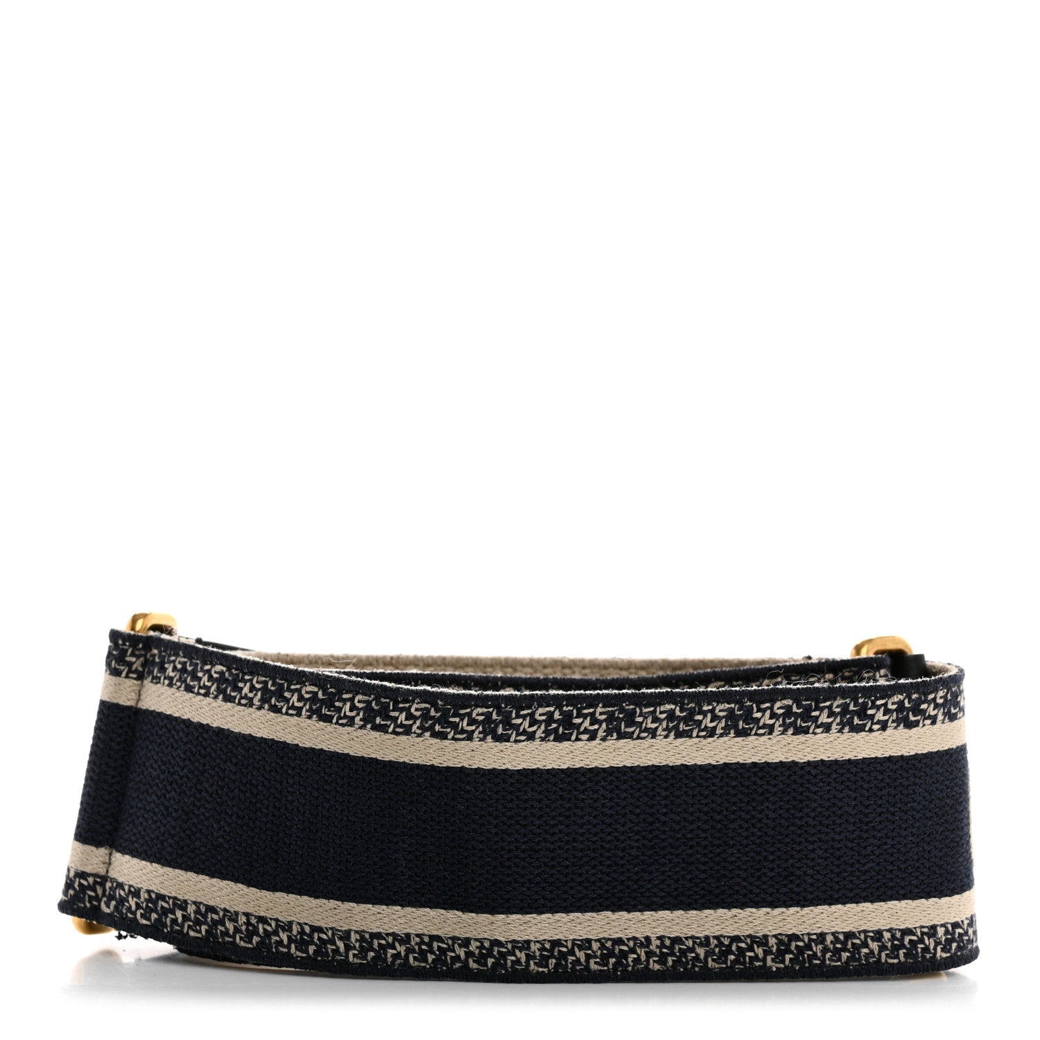 Christian Dior Canvas Embroidered Shoulder Strap Black 2 of 6