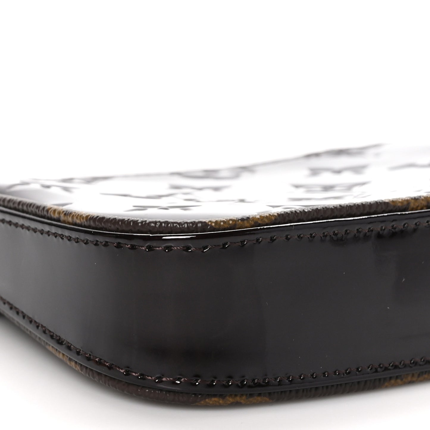 Vernis Monogram Mini Pochette Accessories Amarante