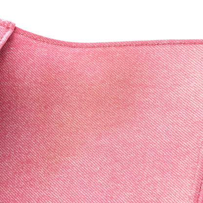 Balenciaga Nappa Denim Printed Small Hourglass Top Handle Bag Denim Pink 12 of 14
