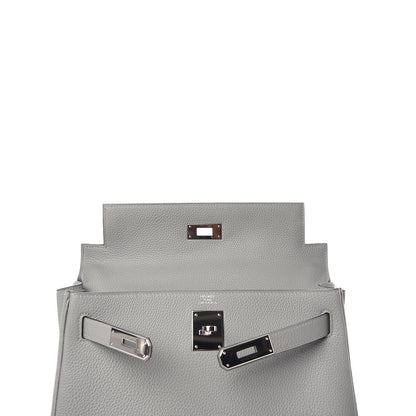 Hermes Togo Kelly Retourne 28 Gris Mouette 16 of 40