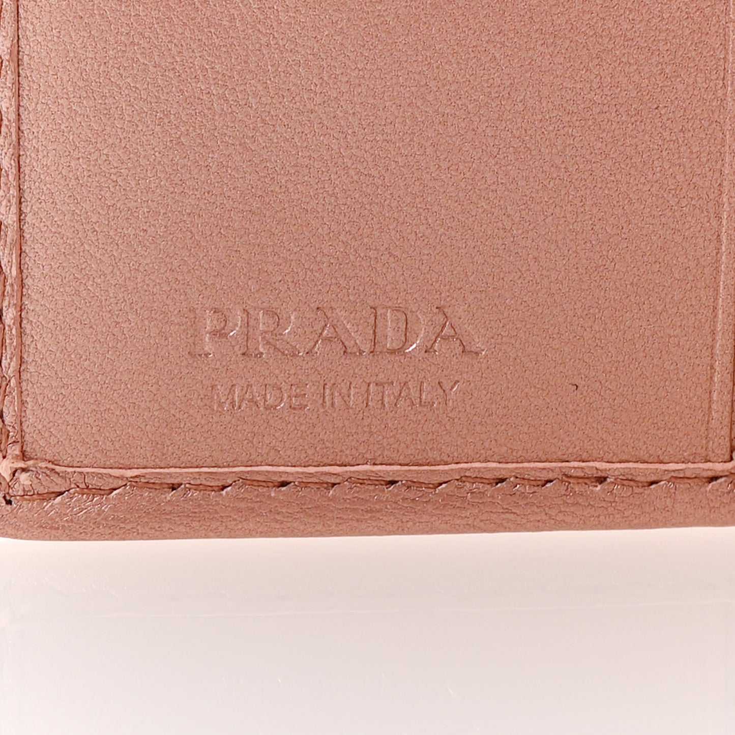 Metallic Nappa Impunture Diagramme Wallet Rosa Mordore