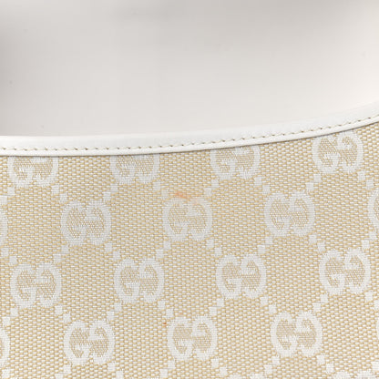 Gucci Monogram Small Jackie O Flap Hobo White 14 of 14