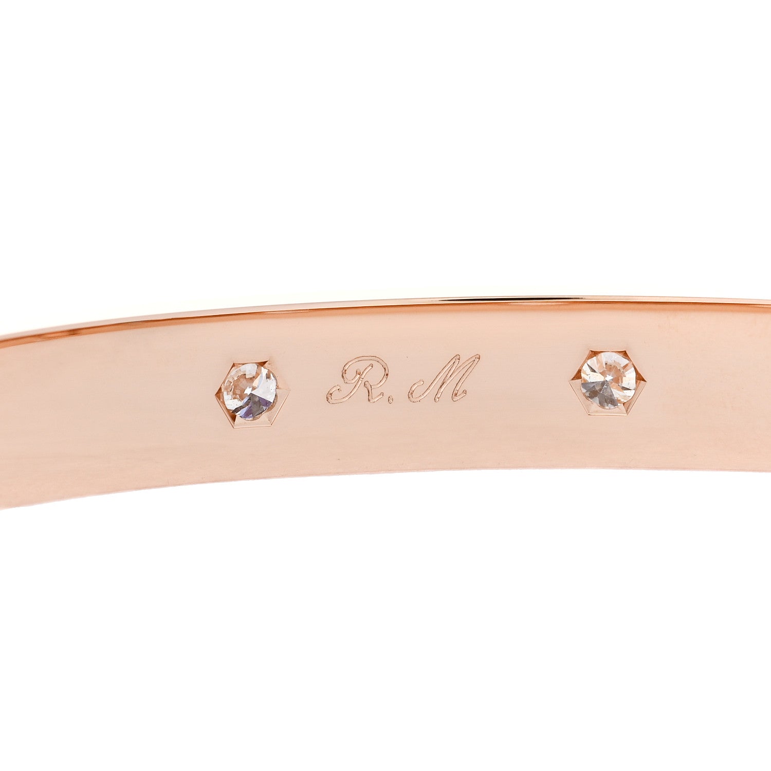 Cartier 18K Pink Gold 10 Diamond LOVE Bracelet 15 5 of 7