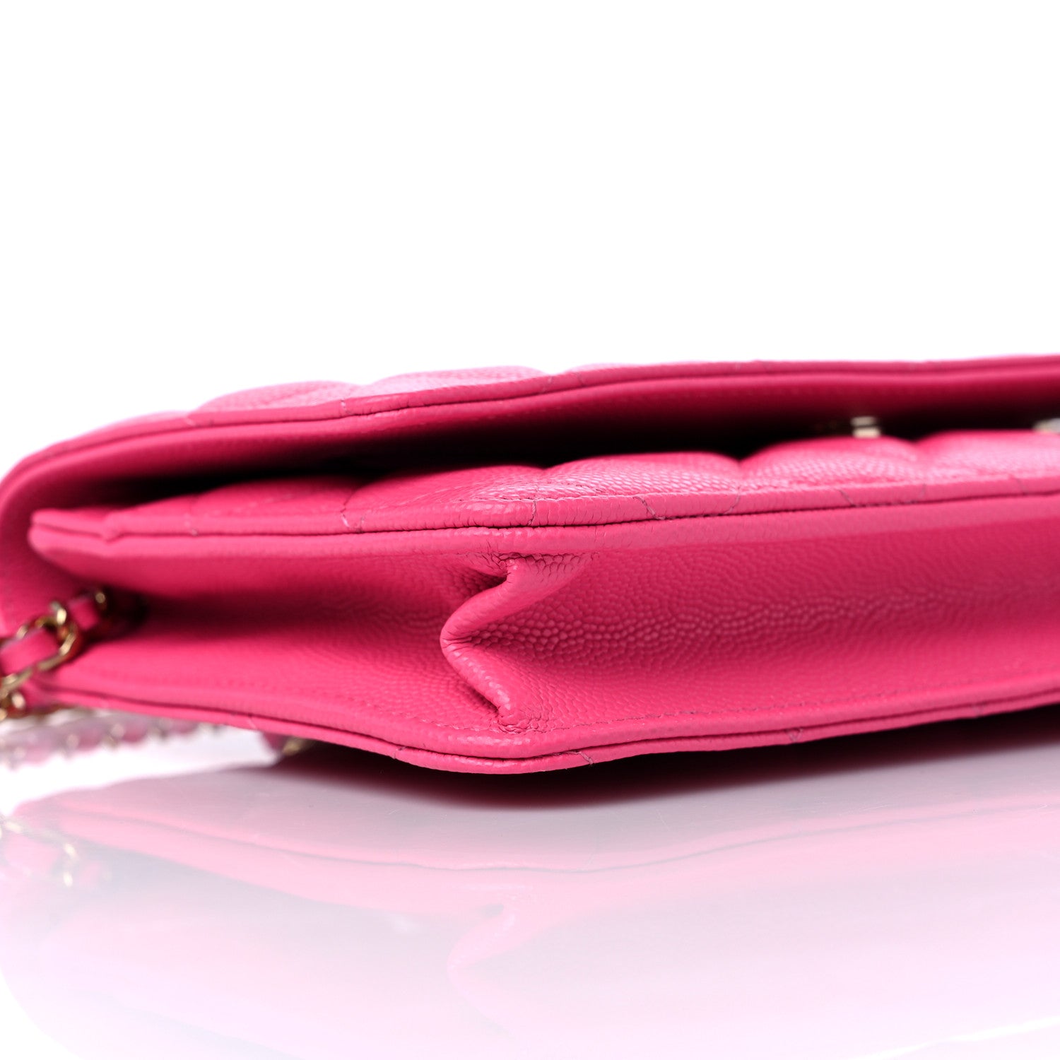 Chanel Caviar Quilted Wallet On Chain WOC Rose 9 of 10