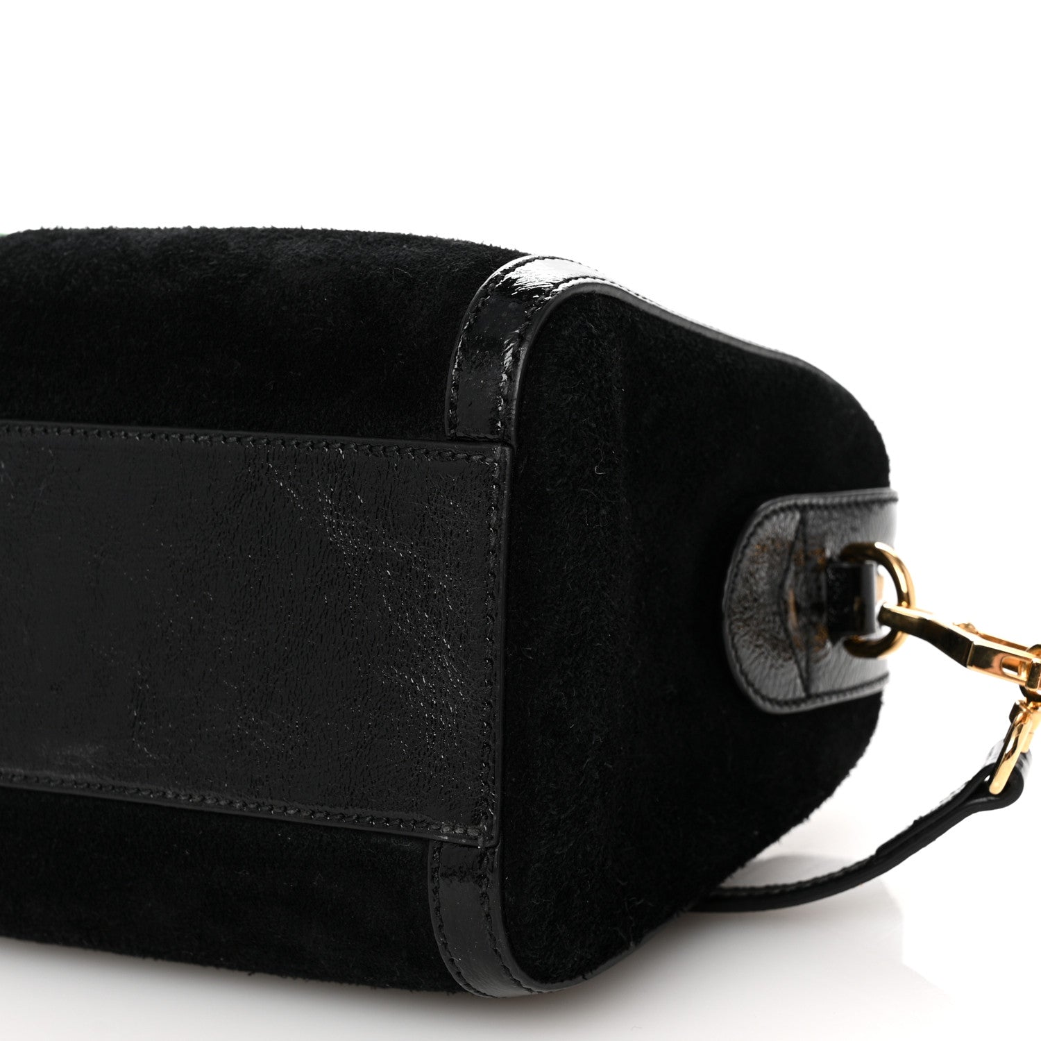 Gucci Suede Patent GG Web Medium Ophidia Boston Black 10 of 10
