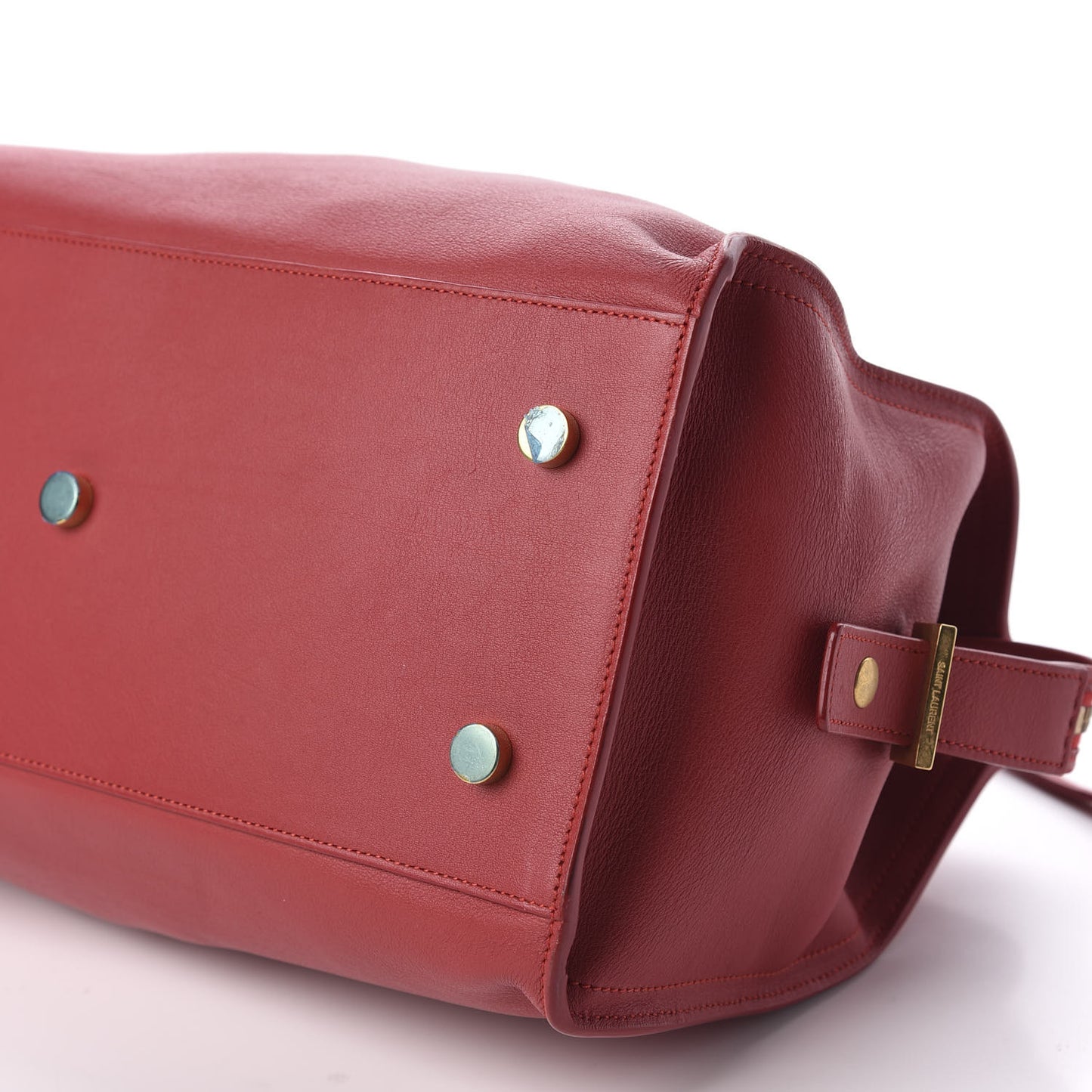 Smooth Calfskin Small Monogram Cabas New Red
