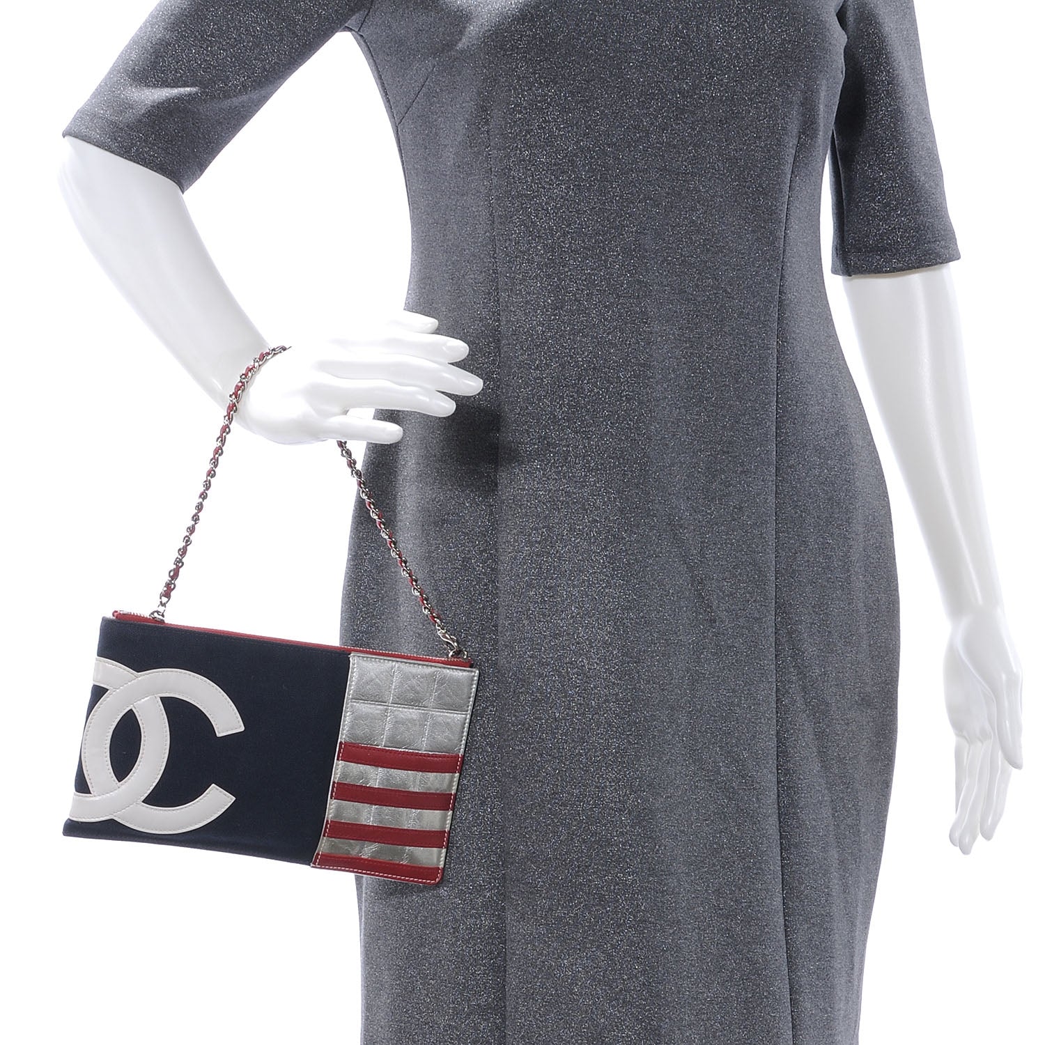 Chanel N°5 Foil Quilted Pochette 2 of 7