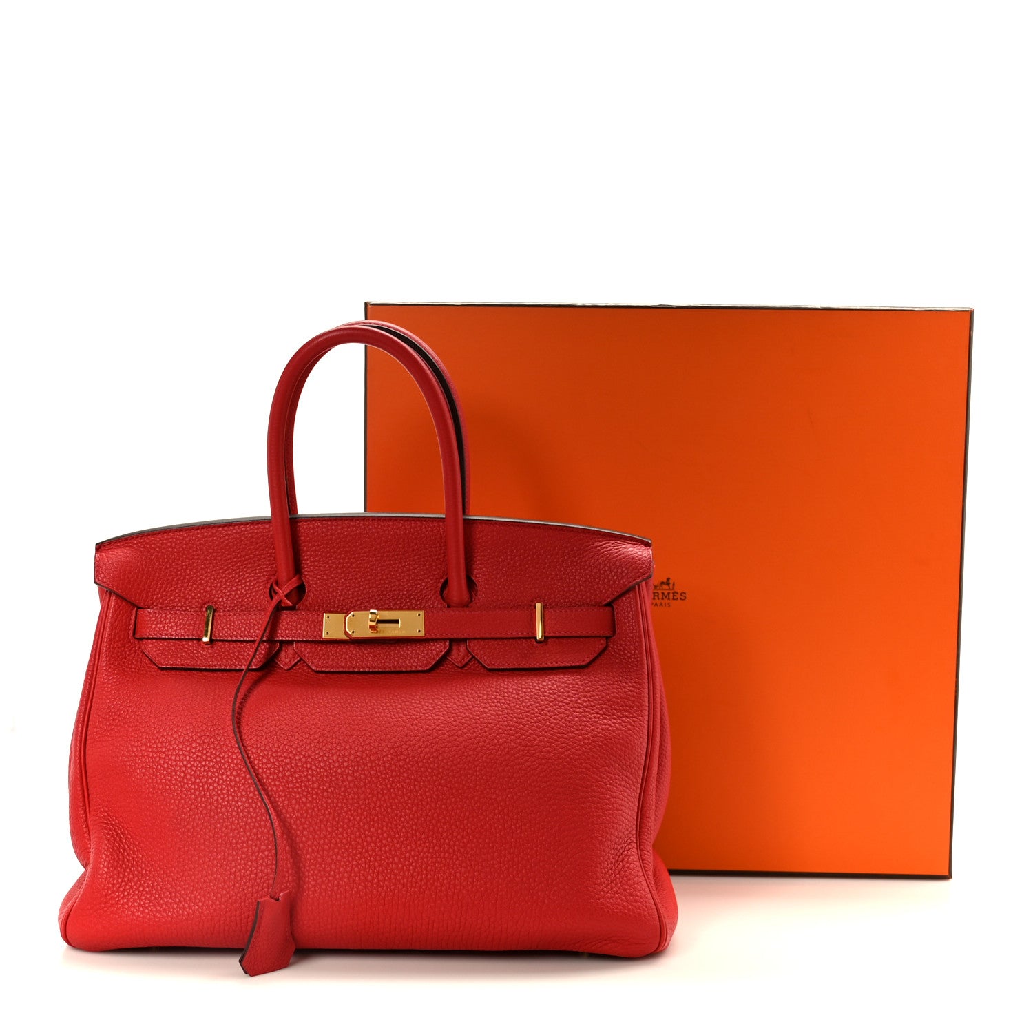 Hermes Togo BIRKIN 35 Geranium 12 of 12