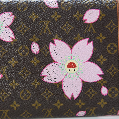 Louis Vuitton Monogram Cherry Blossom Porte Tresor International Wallet Brown 17 of 17