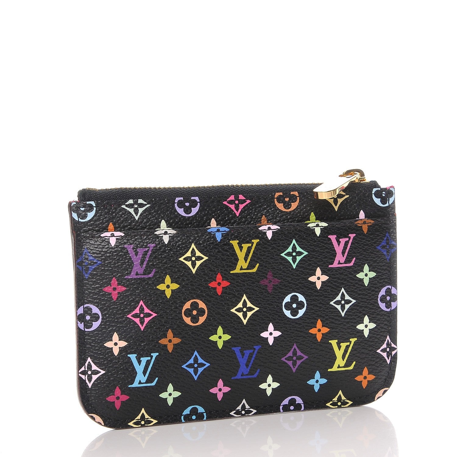 Louis Vuitton Monogram Multicolor Key Pouch Black Grenade 3 of 7