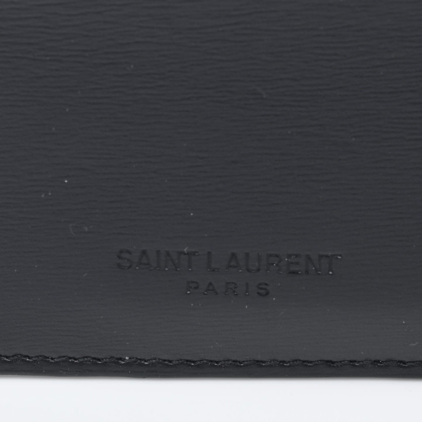 Calfskin 5 Fragments Zip Pouch Card Holder Black