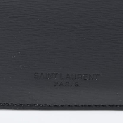 Saint Laurent Calfskin 5 Fragments Zip Pouch Card Holder Black 6 of 6